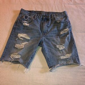 American Eagle jeans shorts size 33 distressed